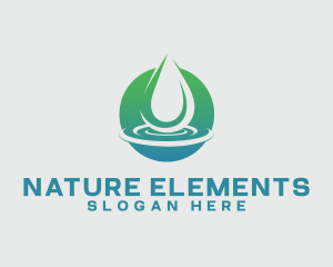 Aqua Nature Water logo design