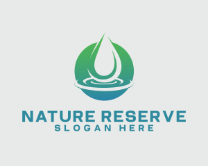 Aqua Nature Water logo design