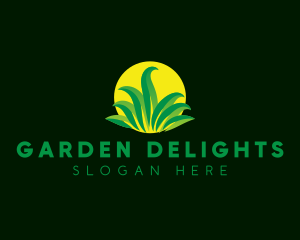 Grass Lawn Gardening logo design