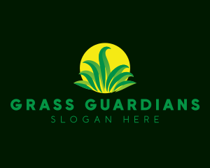 Grass Lawn Gardening logo design