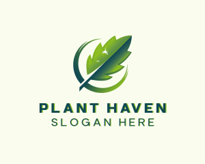 Leaf Plant Gardening logo design