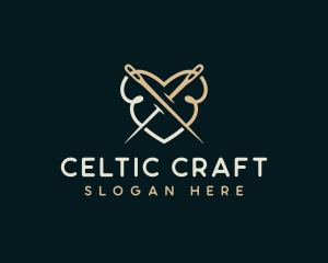 Needle Quilting Craft logo design