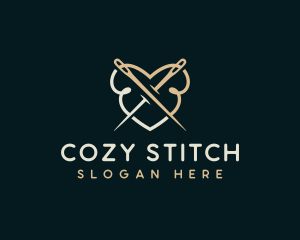 Needle Quilting Craft logo design