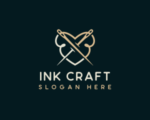 Needle Quilting Craft logo design