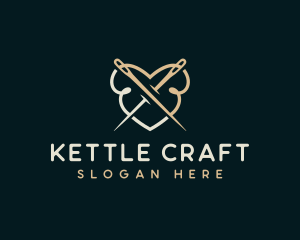 Needle Quilting Craft logo design