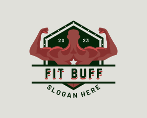 Muscular Man Fitness Gym logo