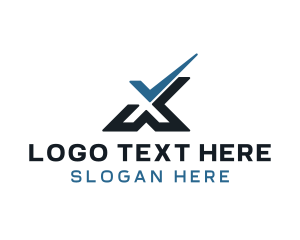 Update - Tech Check X logo design