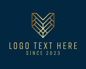 Modern Elegant Letter V logo