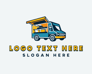 Food Truck Vehicle logo