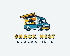 Food Truck Vehicle logo design