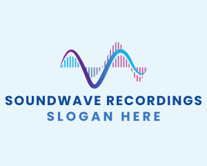 Audio Soundwave Frequency logo design