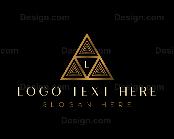 Luxury Triangle Pyramid Logo