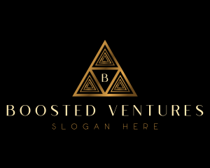 Luxury Triangle Pyramid logo design