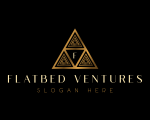 Luxury Triangle Pyramid logo design