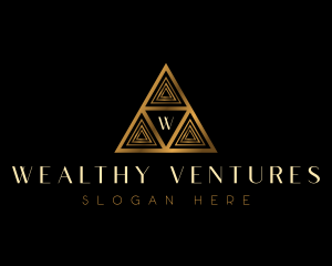 Luxury Triangle Pyramid logo design