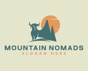 Buffalo Mountain Sunset logo design