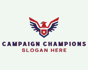 Patriotic Eagle Wings logo