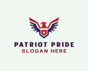Patriotic Eagle Wings logo