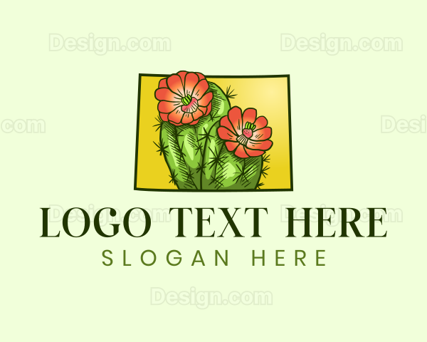 Colorado Cactus Flower Logo