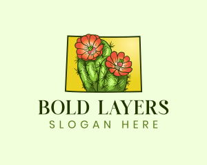 Colorado Cactus Flower Logo