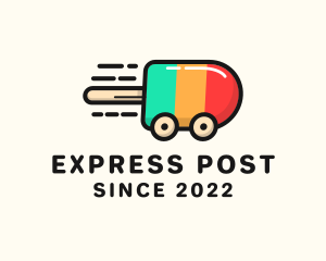 Popsicle Express Delivery  logo design