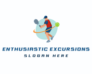 Tennis Racket Player logo