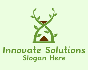 Hourglass Vine Plant Logo