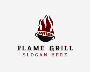 Hot Flaming Grilling logo