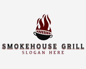 Hot Flaming Grilling logo design