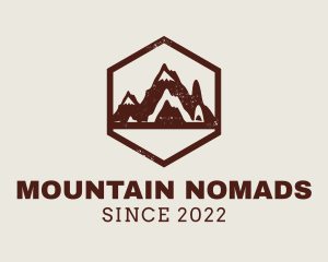 Outdoor Mountain Hiking logo design