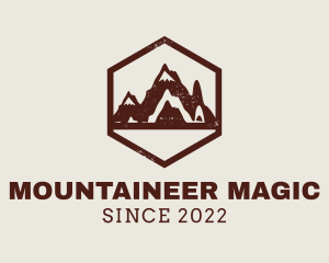 Outdoor Mountain Hiking logo design