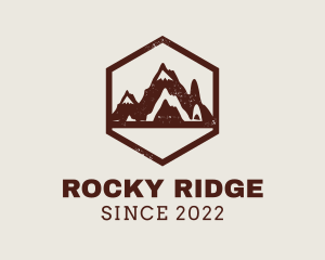 Outdoor Mountain Hiking logo design