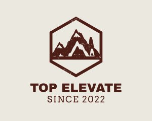 Outdoor Mountain Hiking logo design