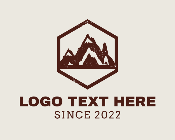 Mountain Climber logo example 1