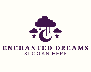 Moon Cloud Star logo design