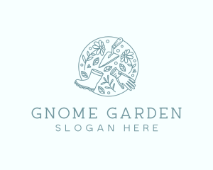 Gardening Backyard Landscaper logo design