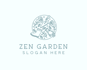 Gardening Backyard Landscaper logo design