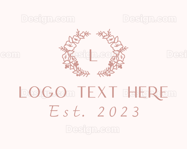 Floral Garden Wedding Logo