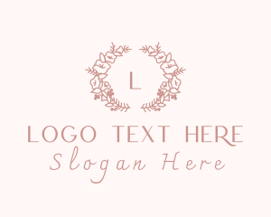 Floral Garden Wedding Logo