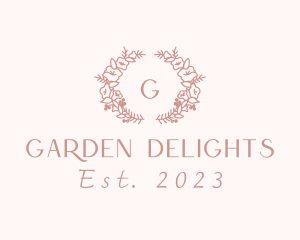 Floral Garden Wedding logo design