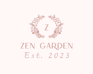 Floral Garden Wedding logo design