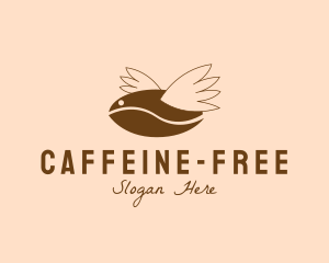 Flying Coffee Bean logo design