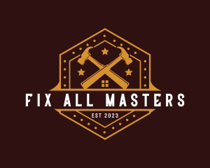 Hammer Fixing Carpentry logo design