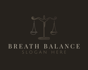 Antique Balance Scale logo design