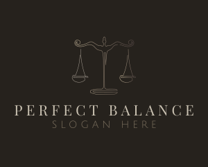 Antique Balance Scale logo design