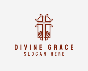 Holy Crucifix Altar logo design