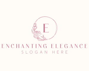 Elegant Peony Flower logo design