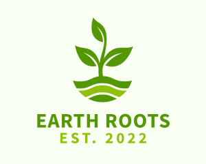 Gardening Soil Plant logo design