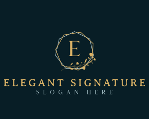 Elegant Floral Lifestyle Brand logo design