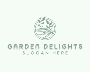 Garden Planting Lawn logo design